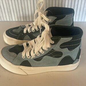 Vans Sk8-Hi WP VR3 Cush LX Green Blue‎ Men Unisex Casual Lifestyle Shoes, 4.5